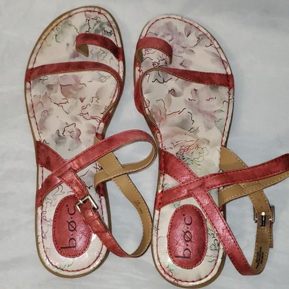 boc silver sandals